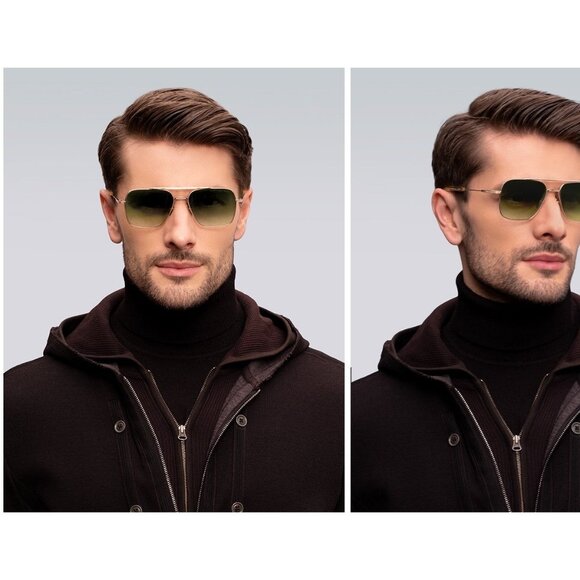 New DITA Flight Seven Gold Square DTS 111 07 Sunglasses Women - Picture 5 of 6